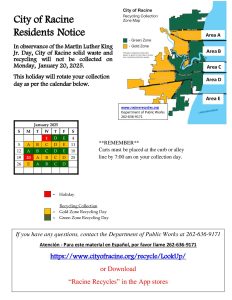 Holiday Collection Schedule